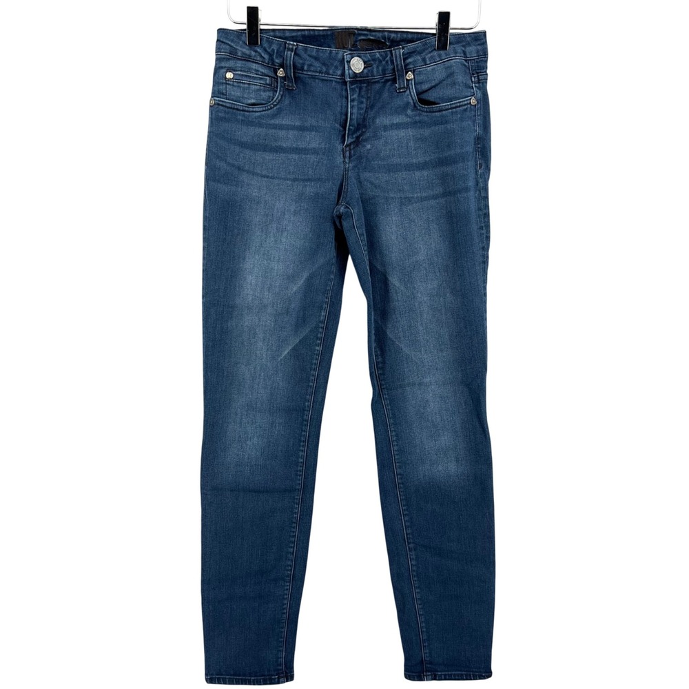 Kut from the Kloth Mia Toothpick Skinny Jeans Blue Denim Medium Wash Size 4